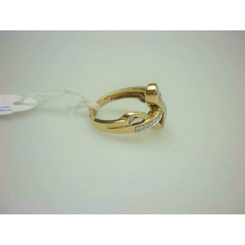 Ring goud met 0.20K diamanten / Z6098
