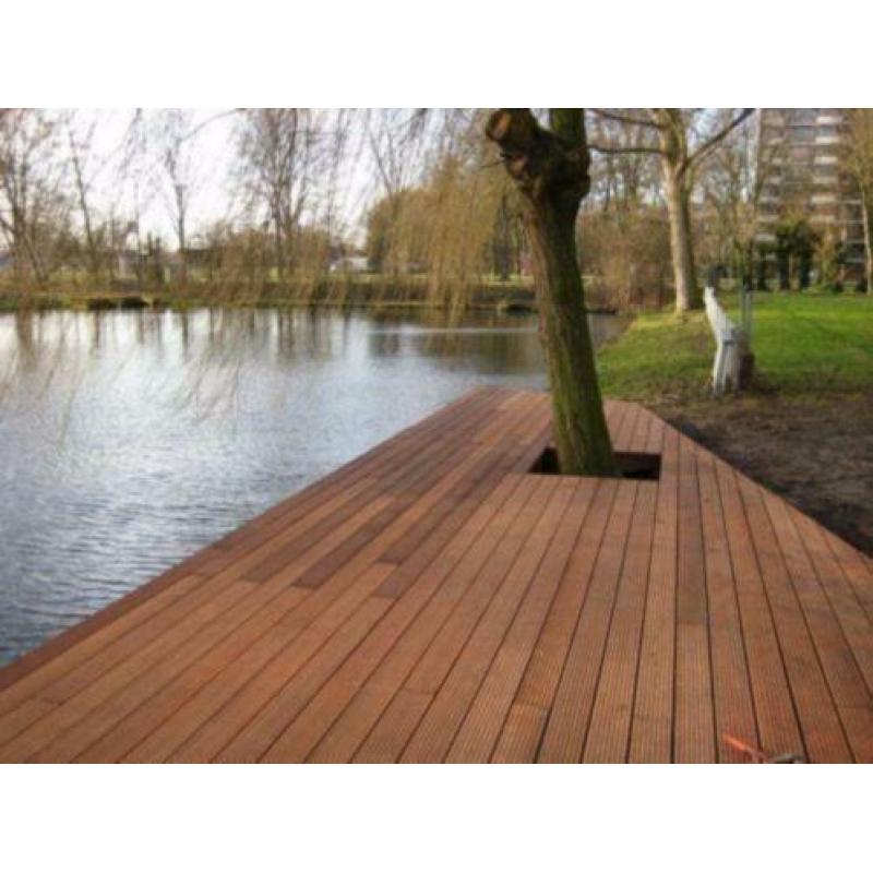 hardhouten vlonderplanken / terrasplanken / dekdelen
