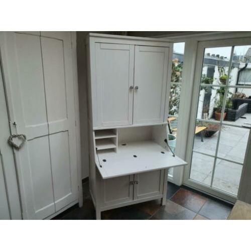 Bureau secretaire met opbouw Hemnes van Ikea