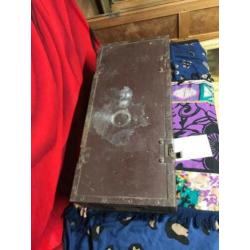 Houten kist | Vintage | Curiosa | ± 74 x 34 x 24 cm | AQ