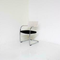 Vitra Visavis Vergaderstoelen, Conferentiestoelen, Wit/Zwart