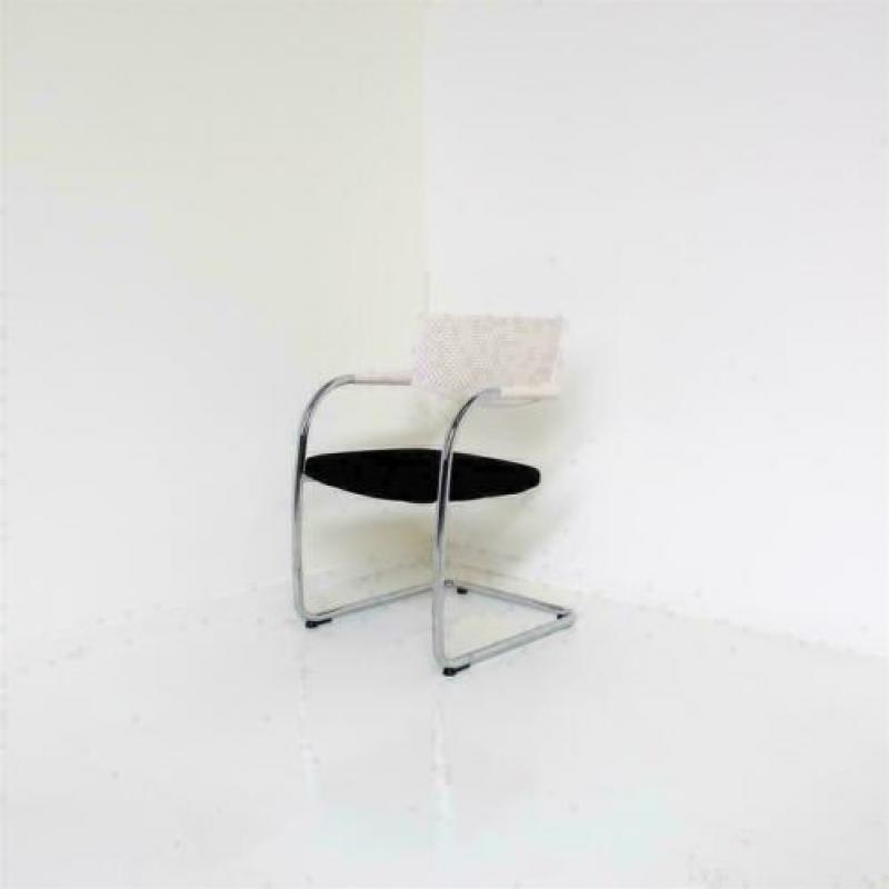 Vitra Visavis Vergaderstoelen, Conferentiestoelen, Wit/Zwart