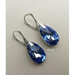 Oorbellen zilver goud Swarovski kristal ketting NIEUW parel