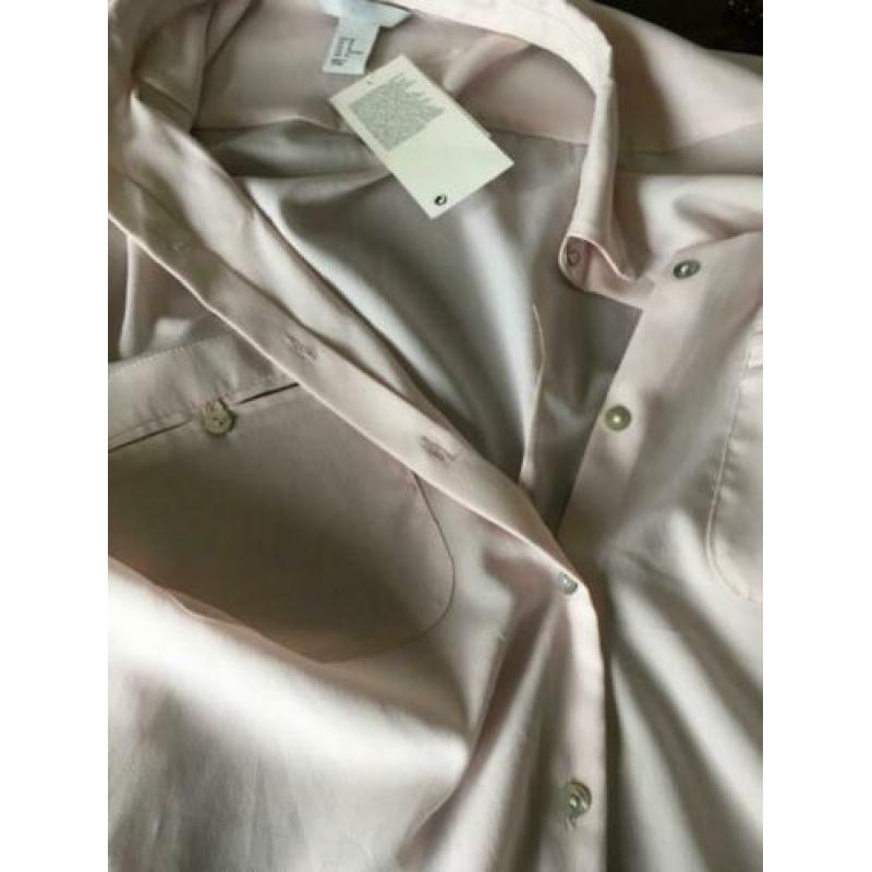 Nieuwe schitterende blouse nude / zacht roze maat 44-46