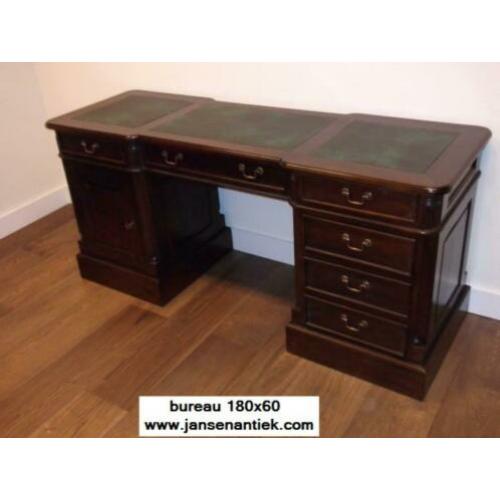 NU of Nooit bureau buro mahonie teak chesterfield va €454,55
