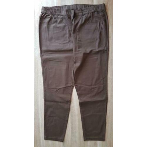 Broek, denim spijkerstof bruin (maat 3XL)NIEUW!!!