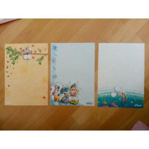Verzameling diddl plaatjes, postpapier, blokken