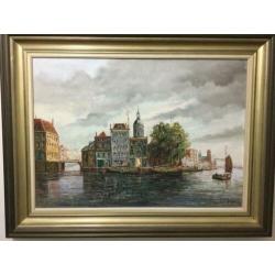 D. van Dijk schilderij - Rotterdam