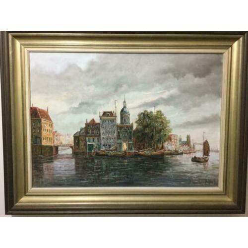 D. van Dijk schilderij - Rotterdam