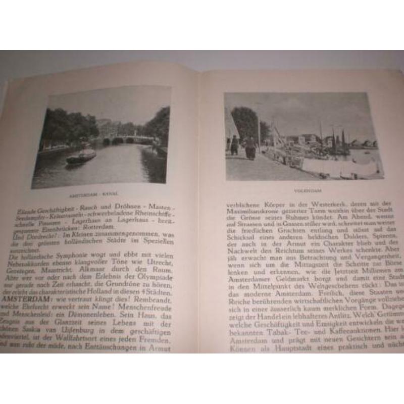 ZEER oude Duitse reisgids voor Holland van rond 1920