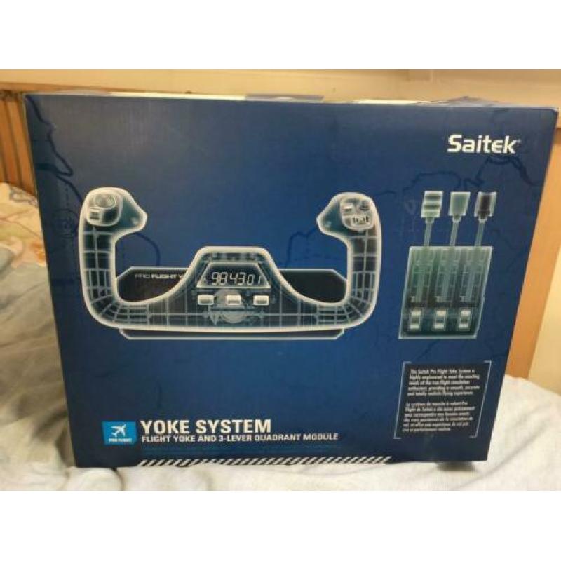 Saitek Yoke System met throttle quadrant