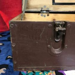 Houten kist | Vintage | Curiosa | ± 74 x 34 x 24 cm | AQ