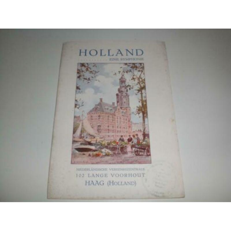 ZEER oude Duitse reisgids voor Holland van rond 1920