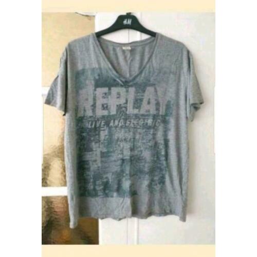 Replay grijs t-shirt