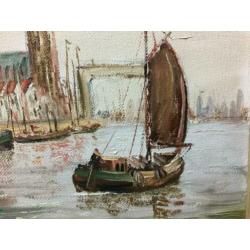 D. van Dijk schilderij - Rotterdam