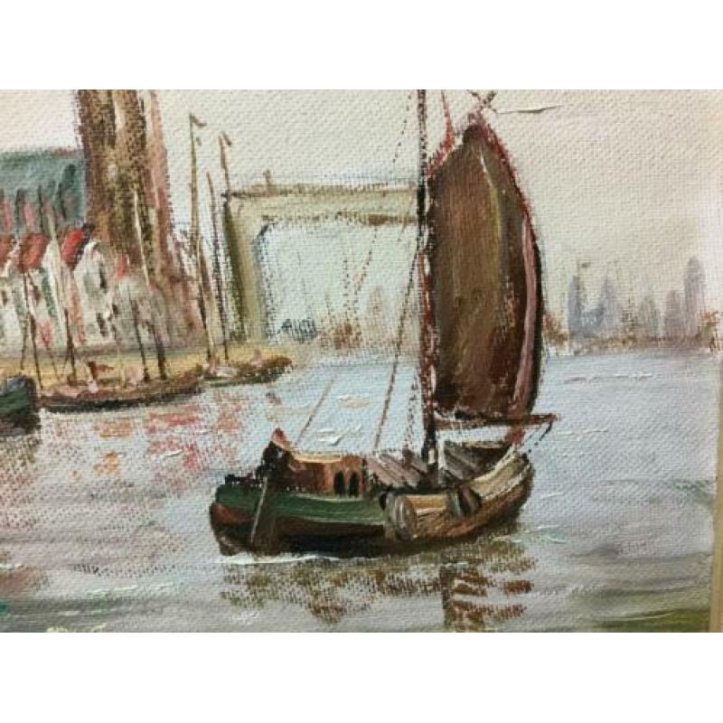 D. van Dijk schilderij - Rotterdam
