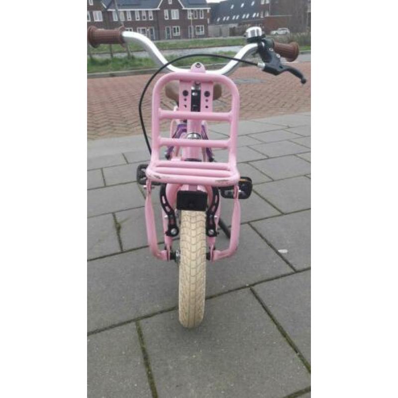 Popal Cooper start fiets 12 inch met zij wieltjes