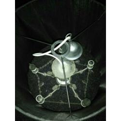 Zwarte hanglampen 3 x