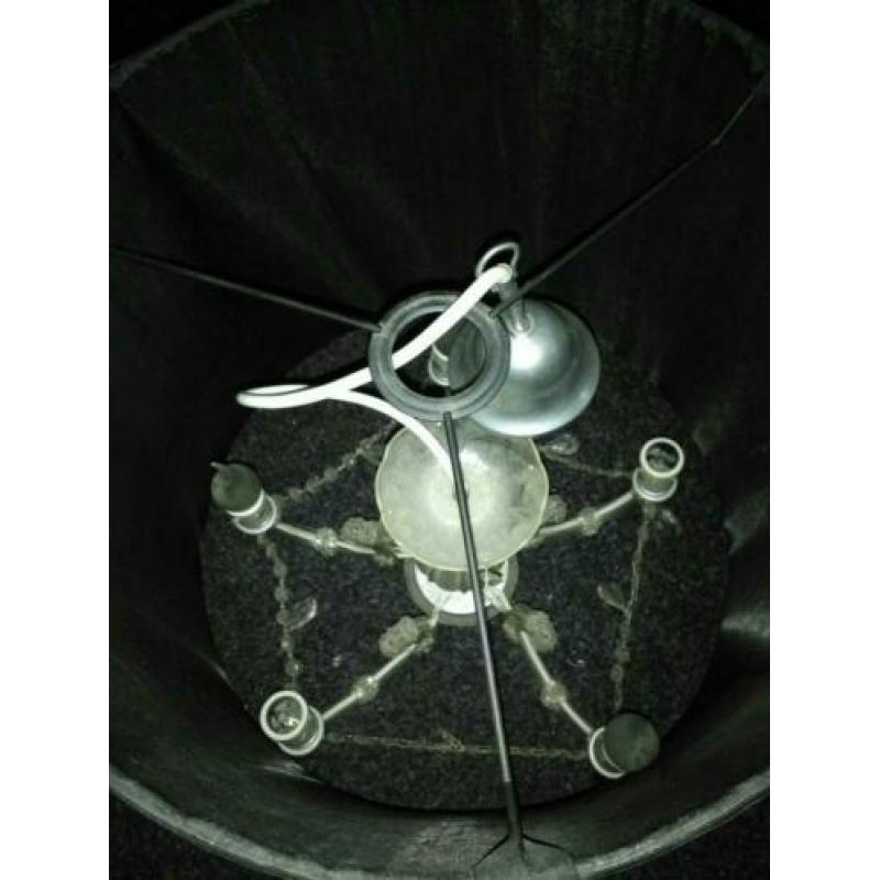 Zwarte hanglampen 3 x