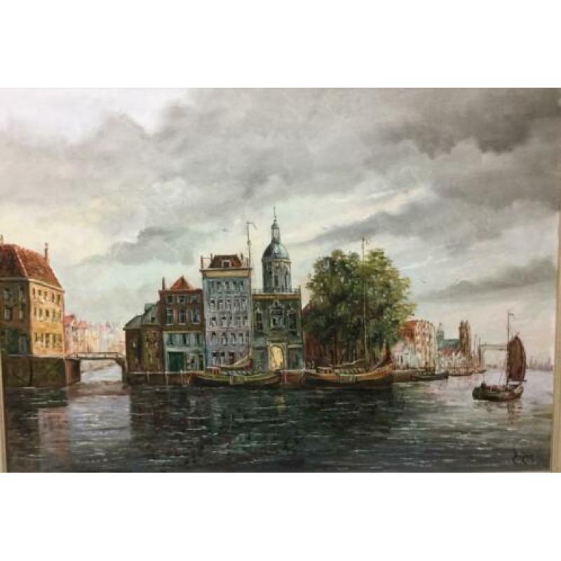 D. van Dijk schilderij - Rotterdam