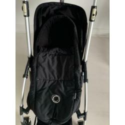 Bugaboo Bee zwart, black met cocoon