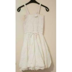 Nieuwe white sweet chambray dress, Lofff, maat 164