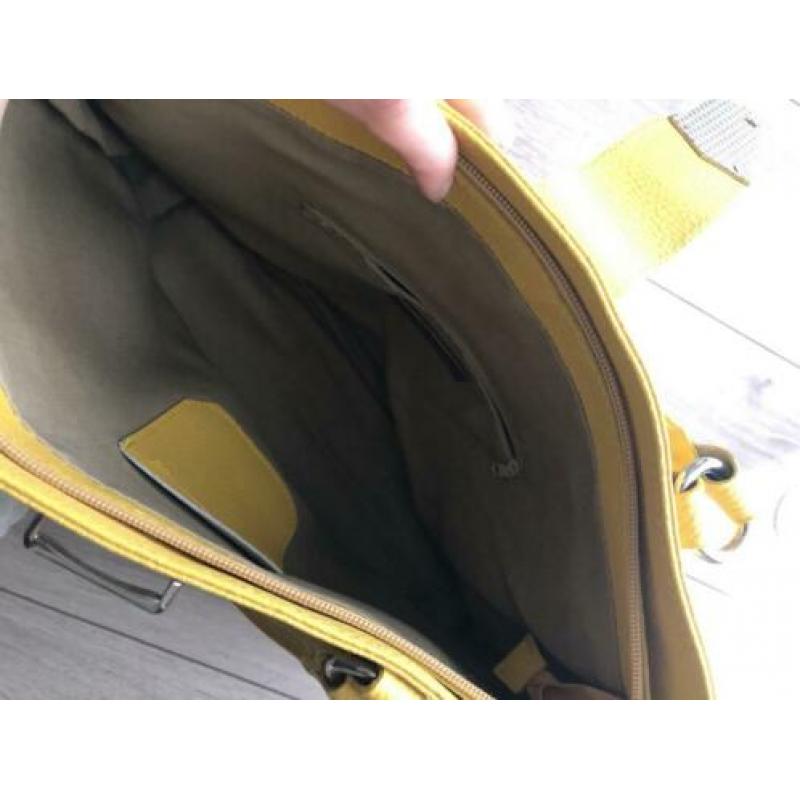 Leren tas van made in Italy