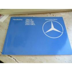 Instructieboek Mercedes 280S - 280SEL W126 '81 '82 '84 Nieuw