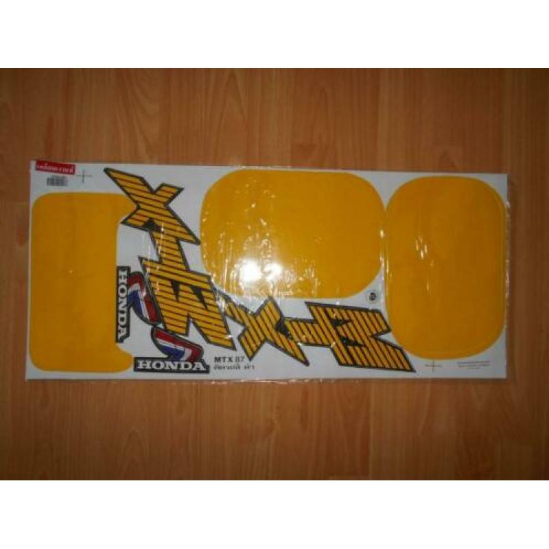 Compleet Sticker Set Voor Honda MTXR2 - MTX125R - MTX200R .