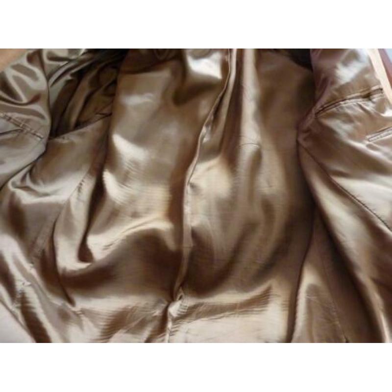 Cognackleurig colbert van wol en cashmere by Oger