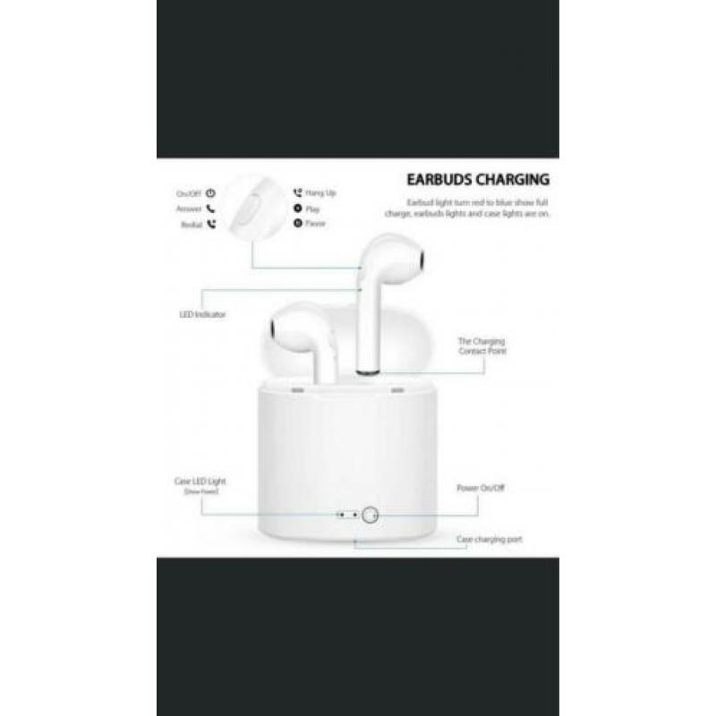 Earbuds charging i7s tws