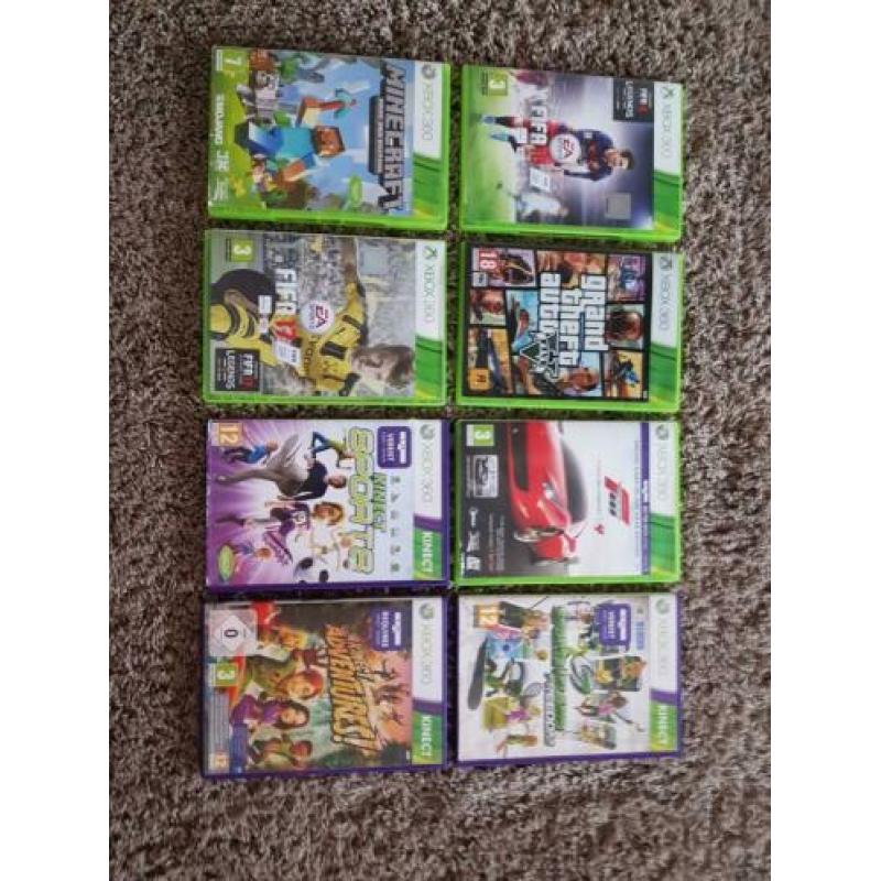 Xbox 360 slim zeer uitgebreid met toebehorende onderdelen.