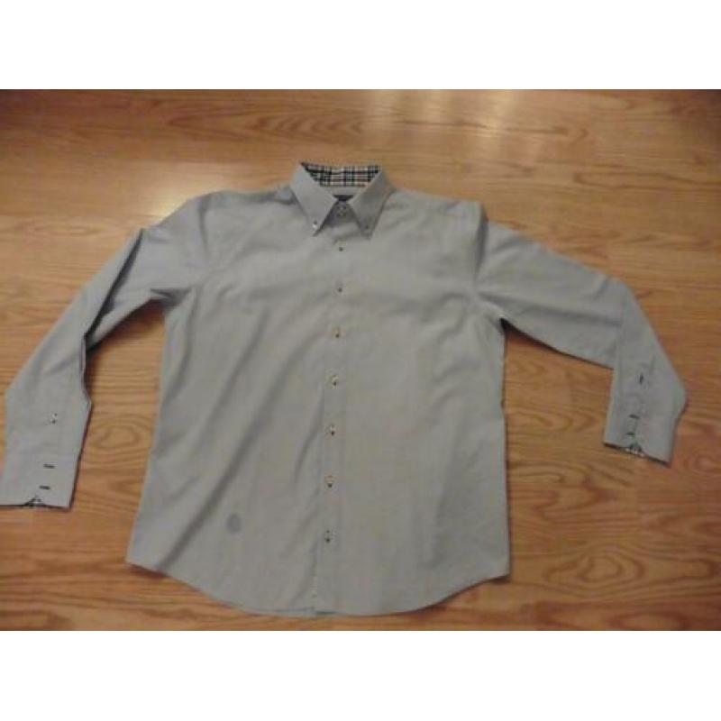 blauw ENZO overhemd maat 3XL