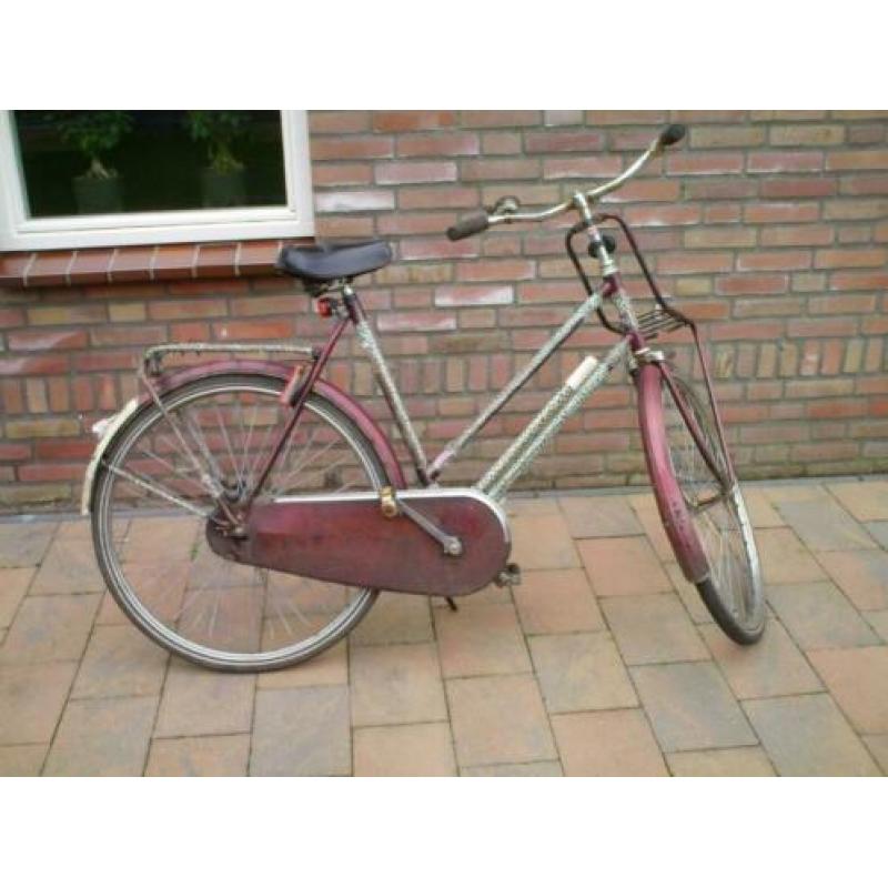 Simplex stations/kroegfiets ,terugtraprem led verlichting.