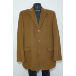 Cognackleurig colbert van wol en cashmere by Oger