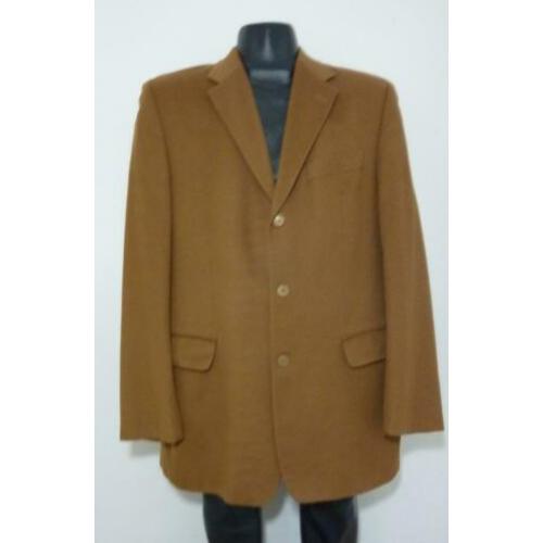 Cognackleurig colbert van wol en cashmere by Oger
