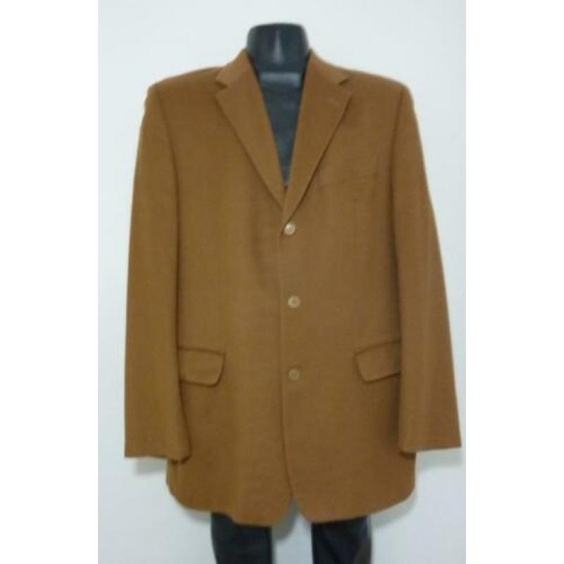 Cognackleurig colbert van wol en cashmere by Oger