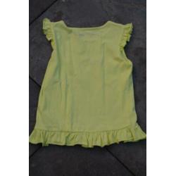 ZO GOED ALS NIEUW geel shirt korte mouw maat 104 NUTMEG