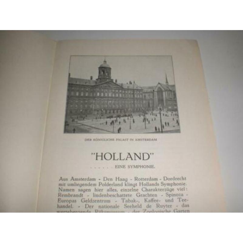 ZEER oude Duitse reisgids voor Holland van rond 1920