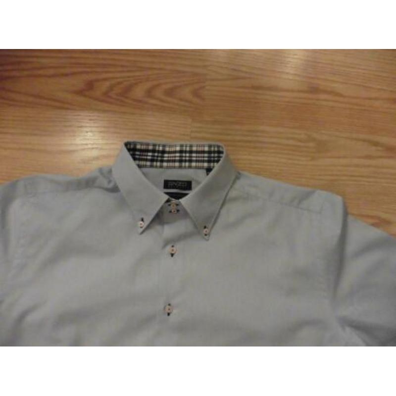 blauw ENZO overhemd maat 3XL