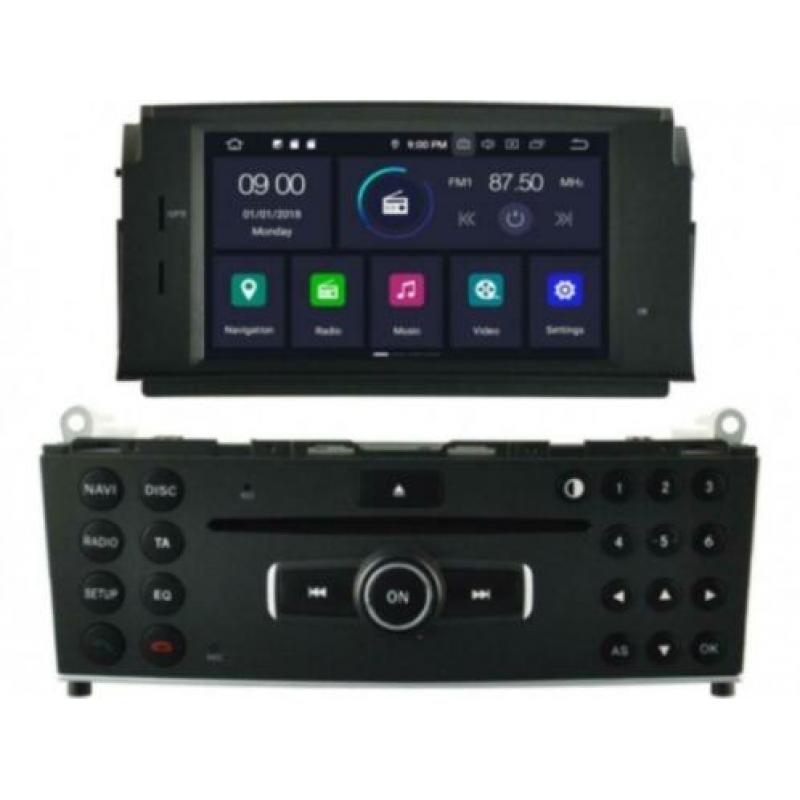 Android 9 navigatie mercedes c klasse w204 2008 dvd carkit