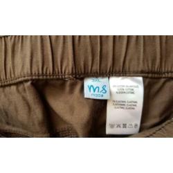 Broek, denim spijkerstof bruin (maat 3XL)NIEUW!!!