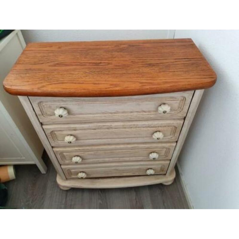 Mooi Vintage Brocant Landelijk Ladekastje, tv-kastje