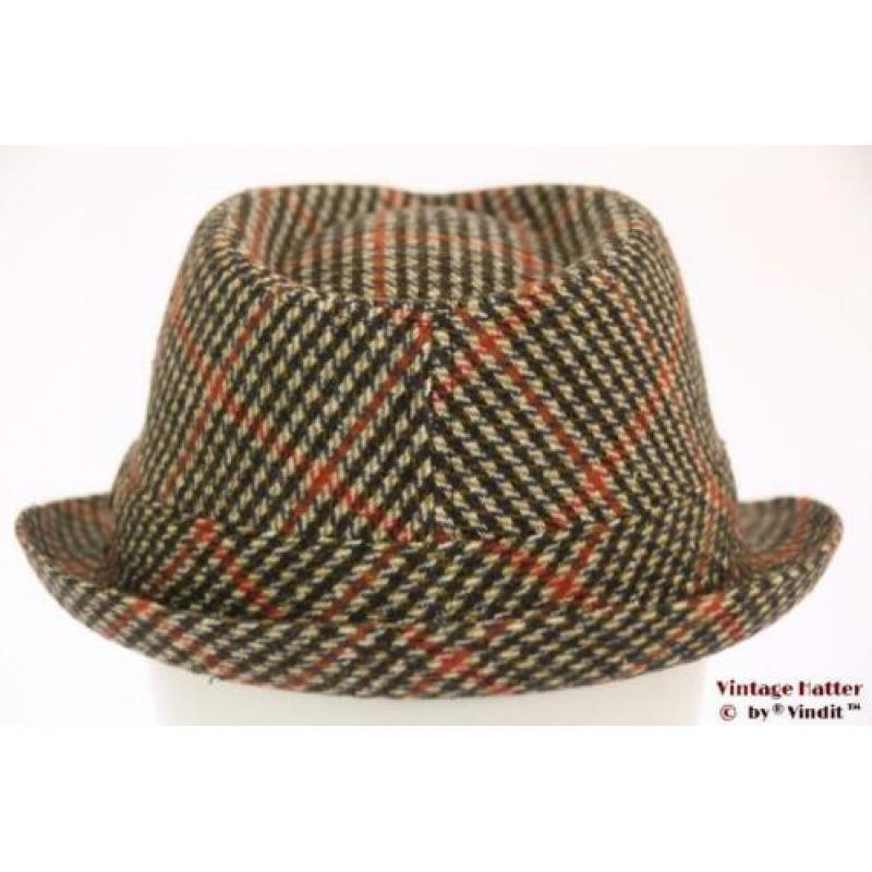 hoed Trilby Hawkins tweed-stijl groen oranje 57, 58, 59 New