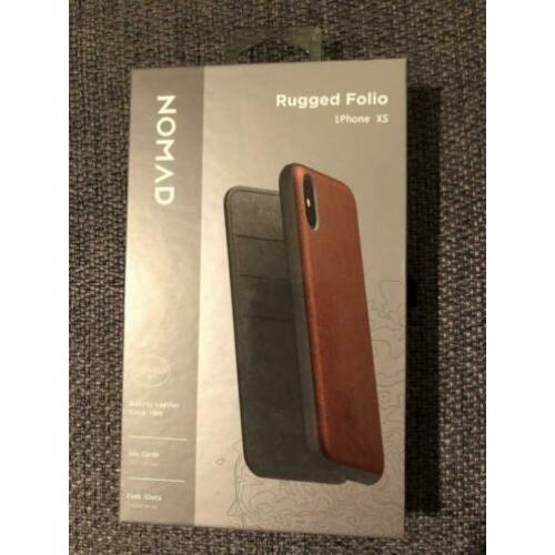 Nomad rugged leren hoes IPhone XS/X nieuw