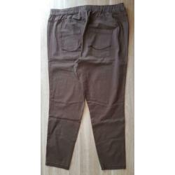 Broek, denim spijkerstof bruin (maat 3XL)NIEUW!!!