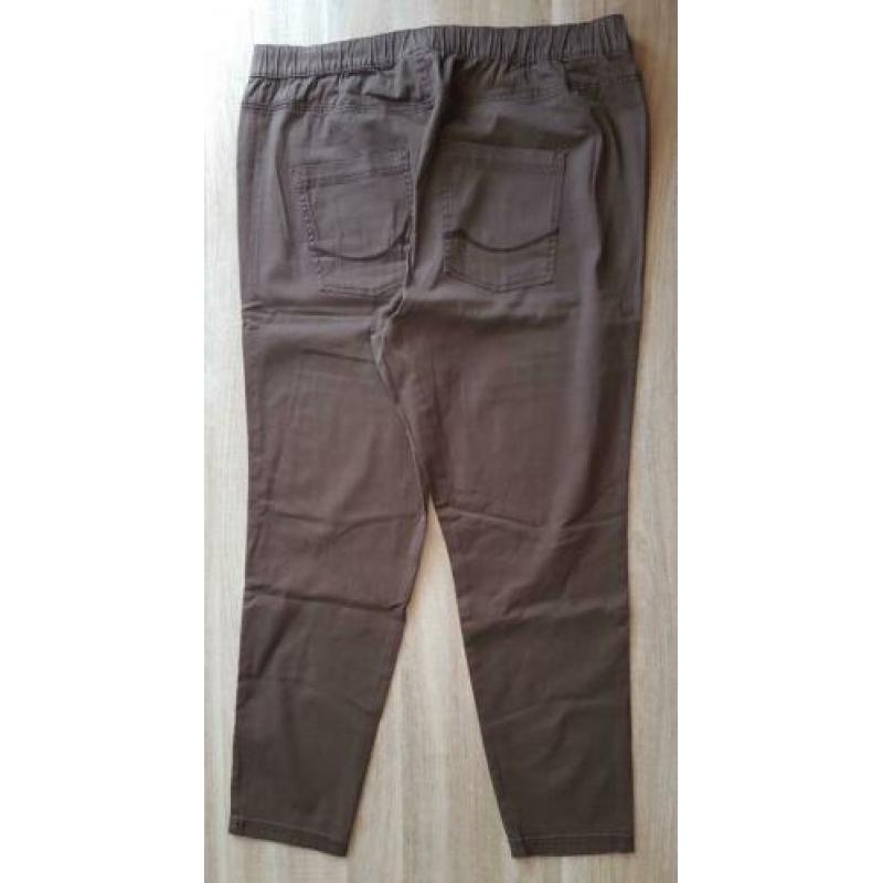 Broek, denim spijkerstof bruin (maat 3XL)NIEUW!!!