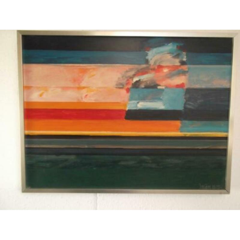Schilderijtje van J. Niën. Nino Niën. Weert, Maastricht.