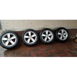 Audi velgen 17” + Zomerbanden Continental ContiEcoContact