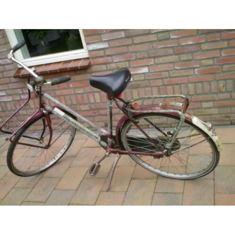 Simplex stations/kroegfiets ,terugtraprem led verlichting.
